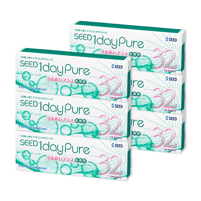 【送料無料】ワンデーピュアうるおいプラス乱視用 4箱