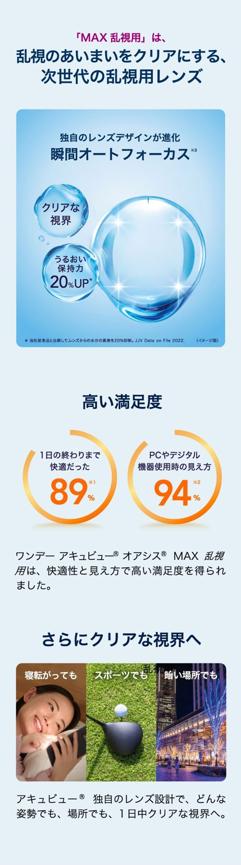 ワンデーアキュビューオアシスマックス乱視用