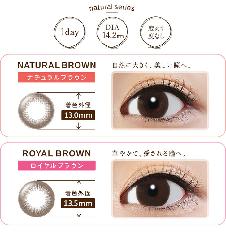 natural series 1day DIA14.2mm 度あり度なし