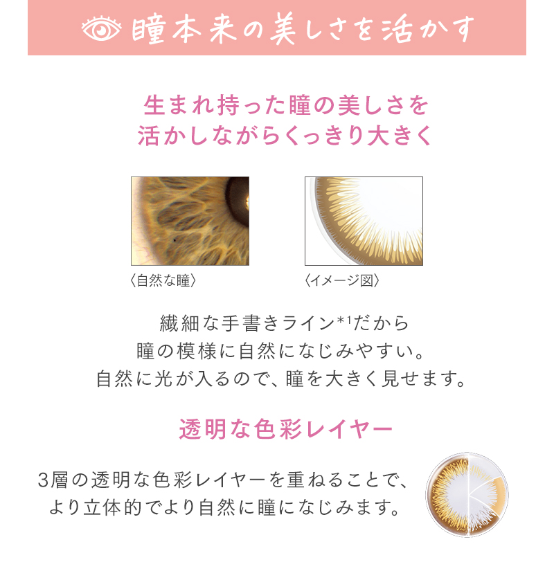 瞳本来の美しさを活かす