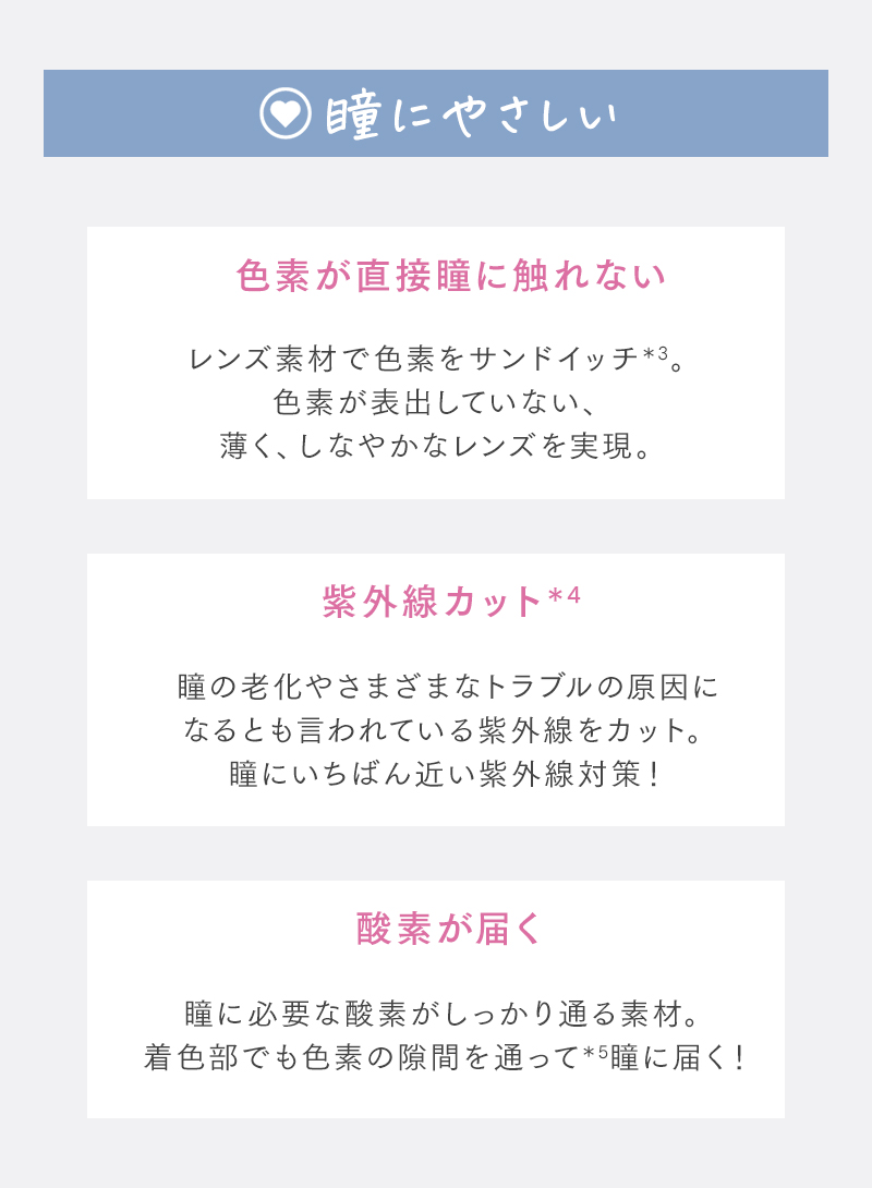 瞳にやさしい